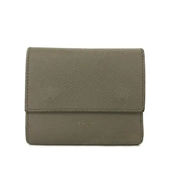 Pre-owned Celine Other Other Small Folded Multifunction Trifold Wallet Gray 12698063068/213135