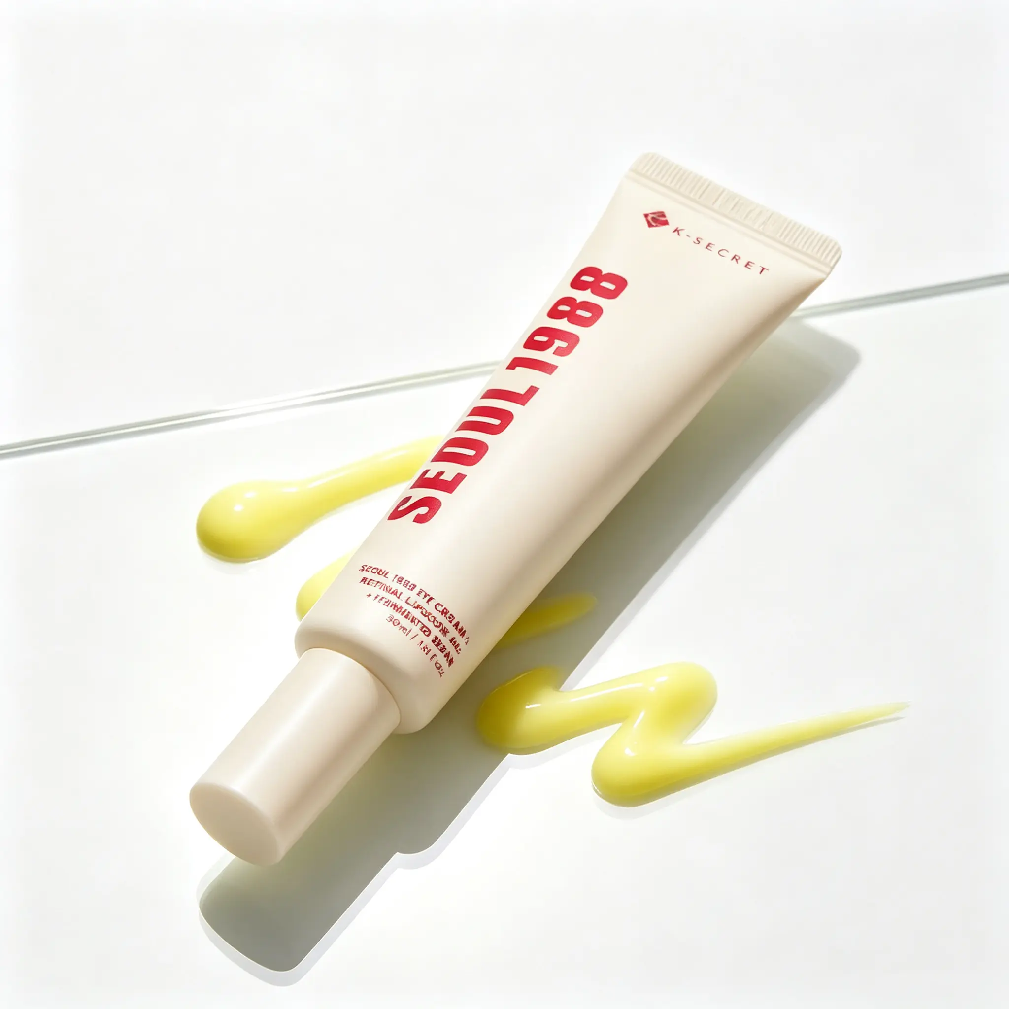 KSECRET SEOUL 1988 Eye Cream 30ml, 4% Retinal Liposome Anti-Aging Moisturizer Infused with Fermented Bean, Hyaluronic Acid & Niacinamide, Targets Fine Lines, Dark Circles & Under-Eye Pigmentation