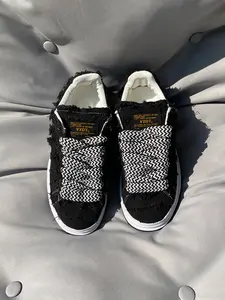 Men's Plaid Low-Top Casual Shoes, Sneakers, Flat Sneakers, Walking Shoes, Trainer, Casual Trainers, Sports Shoes, Canvas Upper, Rubber Sole, Trendy Checkerboard Design, All Season Footwear
