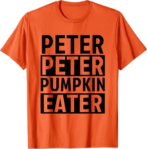 Halloween Couples Costumes for Adults Peter Pumpkin Eater T-Shirt - Albertjasso Shop 72VB0CDXR5B1B
