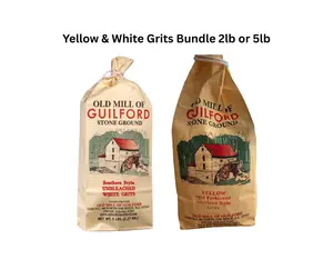 Yellow & White Stone Ground Grits/Porridge Bundle 2lb or 5lb bags