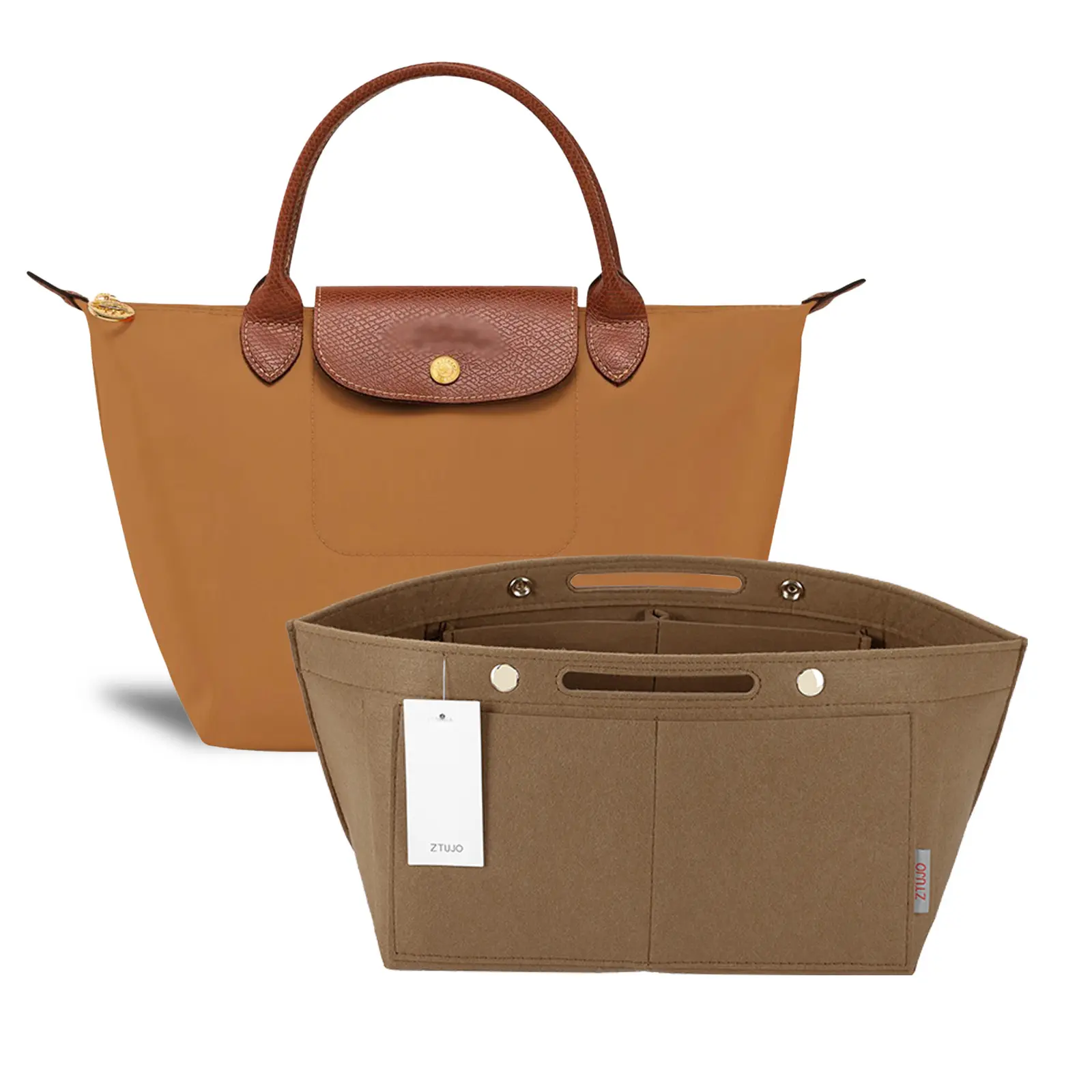 ZTUJO Purse Organizer Insert for le pliage, Compatible with