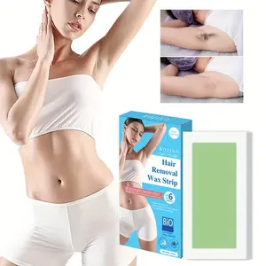 ROZINO Hair Removal Wax Strips - 20 Pcs for Smooth Skin - Effective Hair Removal for Arms & Legs - Gentle & Effective Formula