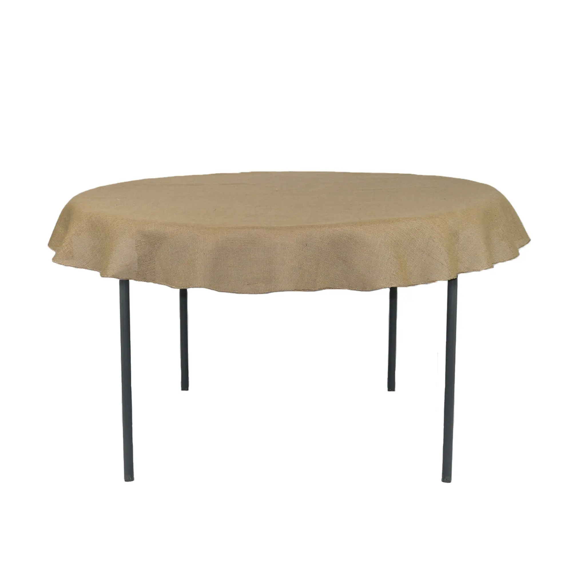 60 Inch Round Burlap Tablecloth