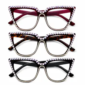 Square Frame Reading Glasses for Women & Men, Blue Light Filtering HD Clear Lens Readers, Lightweight Comfort Eyeglasses with Free Anti-Lost Lanyard