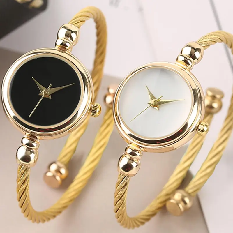 Women's Elegant Fashion Round Dial Quartz Bracelet Watch, Fashion Watch Set for Party, Daily Decor, Trendy All-match & Exquisite Watch Set for Birthday Gift, Analogue Quartz Watch
