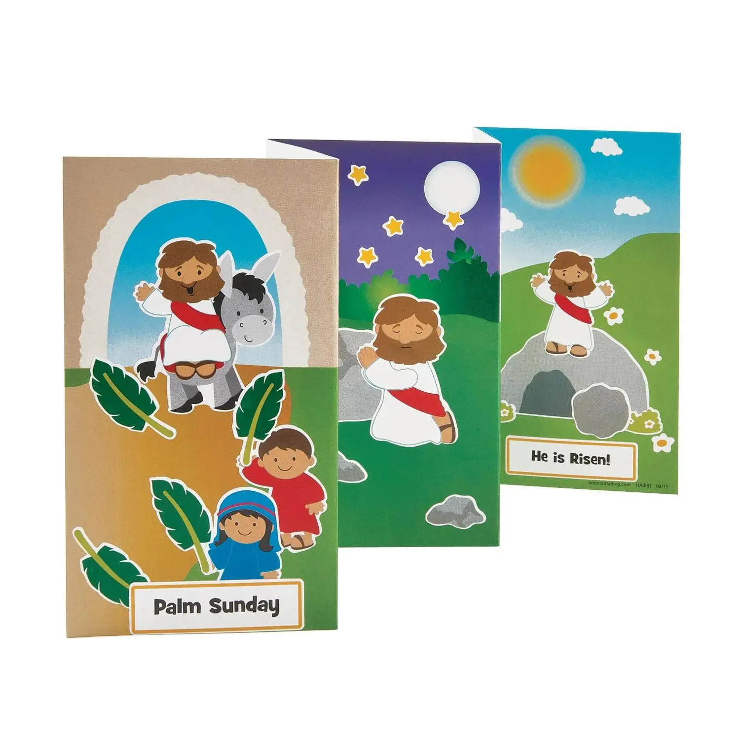 Creative Holy Week Fold-Out Sticker Scenes - 12 Pc. for Easter Crafts