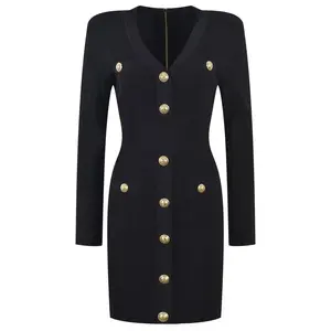 Alexandra Long Sleeve Knit Mini Dress