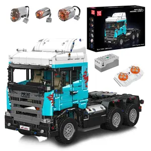 Mould King 13203 Trailer Truck Remote Control Vehicle Building Block Motor Toy