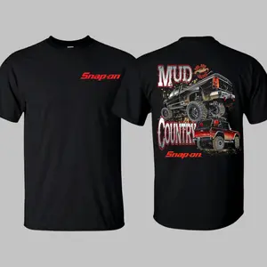 Snap-on Mud Country Shirt Acid Washed Tee Truck Graphic Car Lover Streetwear , Gift For Mechanics , Gift For Gearhead