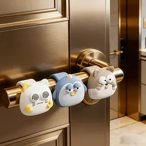 New Door Handle Shock Absorber Pad, Wall Protection Sleeve, Prevents Scratches, Reduces Noise, Universal Fit for Furniture Handles