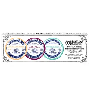 Assorted Salve Tin Trio (Coco Vanilla, Apple, Herbal Mint) Assorted Salve Tin Trio (Coco Vanilla, Apple, Herbal Mint)