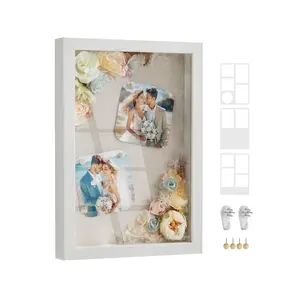【Deals For You】SONGMICS A4 Shadow Box Frame with Wood Push Pins 【Deals For You】SONGMICS A4 Shadow Box Frame with Wood Push Pins