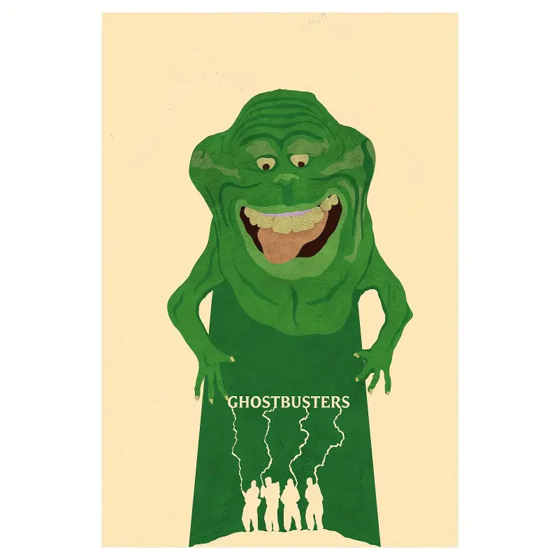 1 Piece Wooden Frame Ghostbusters Movie Poster Canvas Wall Art, Suitable for Halloween, Christmas, Easter, and Thanksgiving Holiday Parties and Home Decoration, 2D Graphic Design, Perfect for Room Decoration