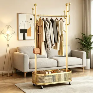High-End Fashion Standing Coat Rack, Home Organizer Storage Holder for Home Supplies
