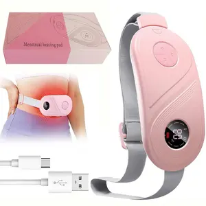 Menstrual Heating Pad, Smart Uterine Heating Belt, Wireless Heating Pad Abdominal Massager Warming Belt, 3 Levels Of Heat & 3 Massage Modes Massager, Rechargeable Heating Pad, Portable Heating Pad