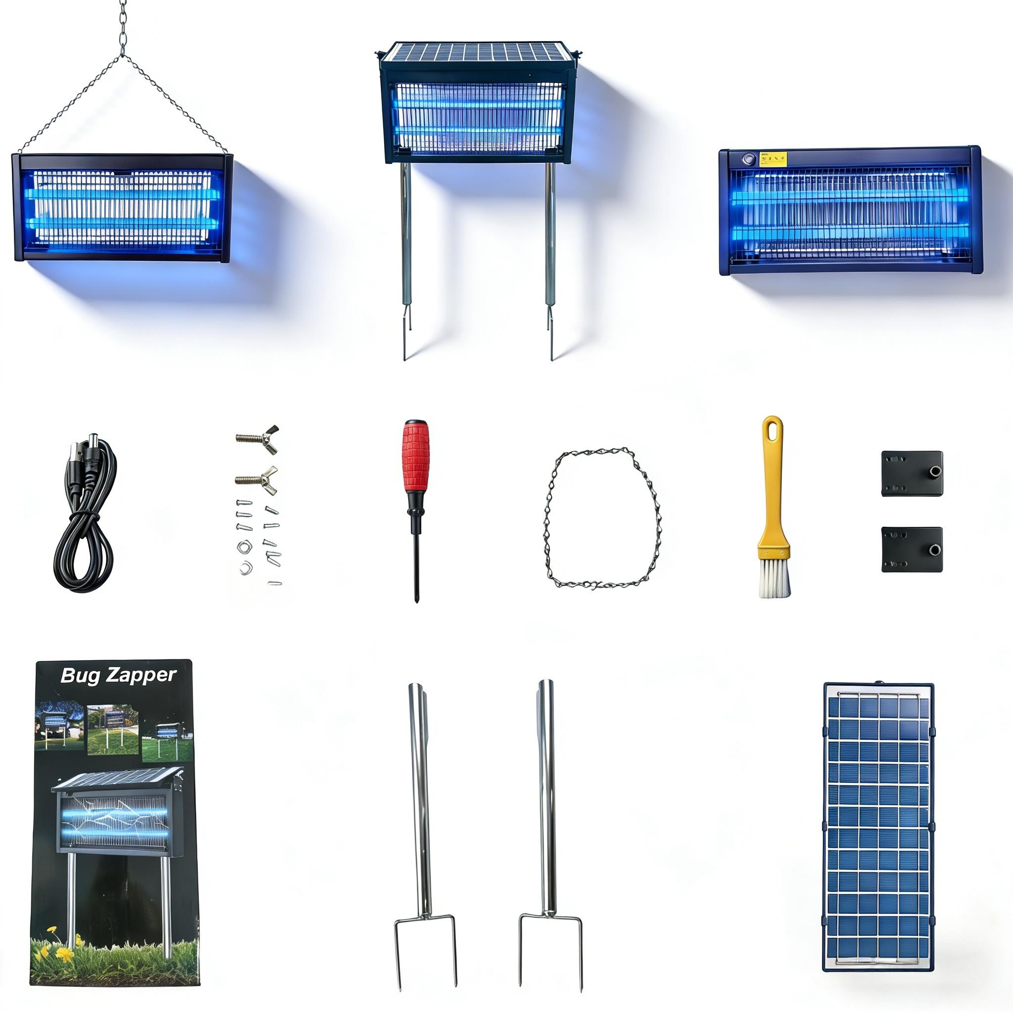TikTok school season The new solar outdoor mosquito-killing lamp saves electricity and worry-free. It can be protected at any time in the countryside, courtyards, camping, fishing, and picnics. The most romantic gift to protect your family