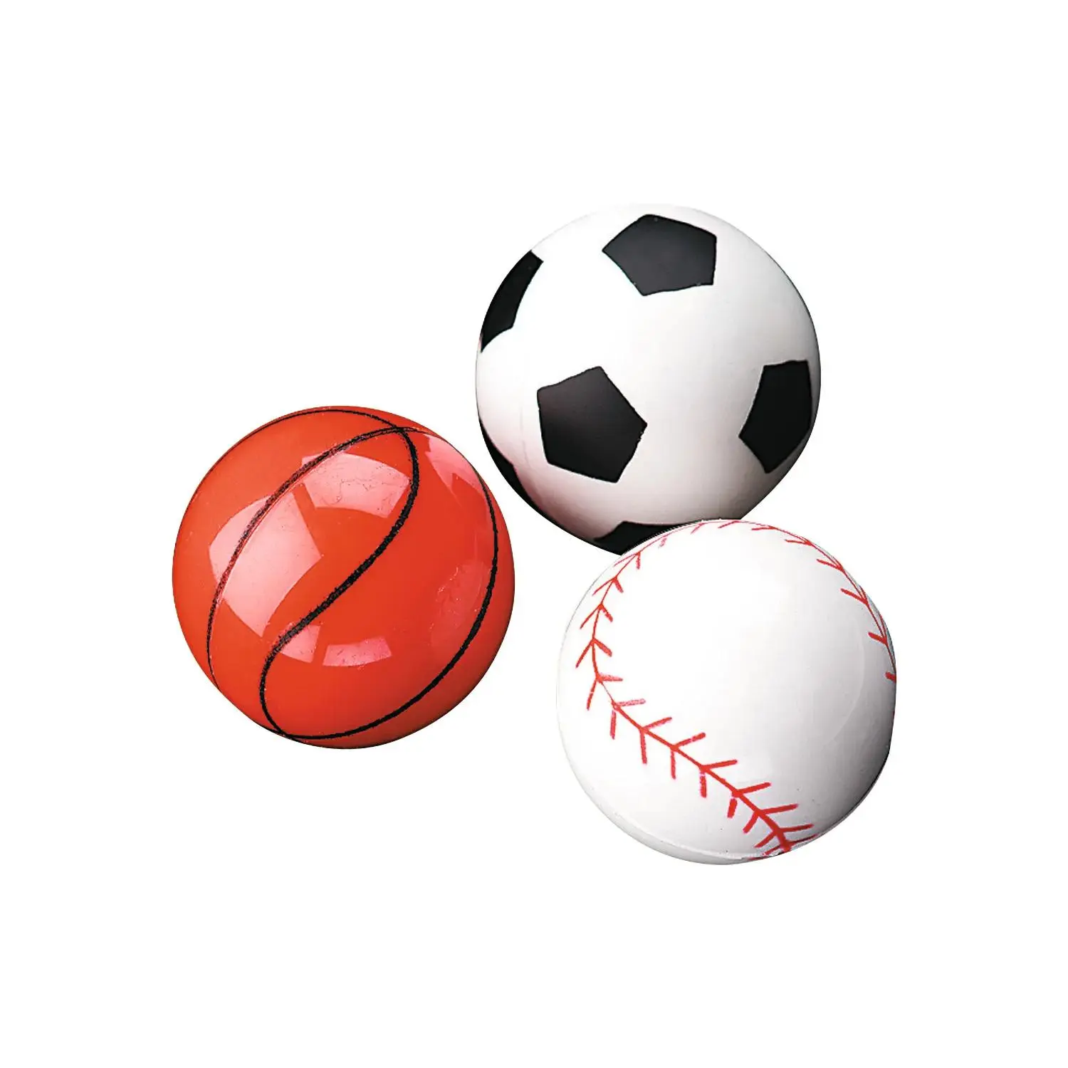 Sports Balls Bouncy Ball Assortment - 12 Pc.