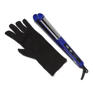 ion Titanium 2-in-1 Hair Straightener and Curler, 1 Inch Ceramic Plates with Negative Ions for Smooth Hair, Digital Heat up to 450°F
