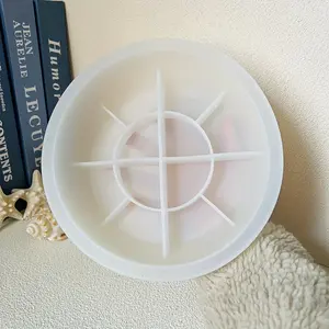 1pc Extra Large Stripe Storage Bowl Mold- Large Flower Pot for Garden Decoration, Outdoor Plant Pots,Candlestick Bowls, Cement Molds