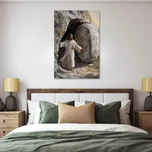 He has resurrected Jesus wall decoration Easter decoration Bible verse wall decoration Easter scripture art Jesus resurrection wall decoration unique home decoration medieval art exquisite art prints fashionable home wall decoration