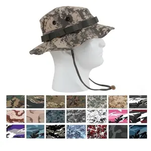 ROTHCO Digital Camo Boonie Hat, Unisex Cotton Tactical Sun Hat with Adjustable Chin Strap, UV Protection for Fishing and Bird Watching