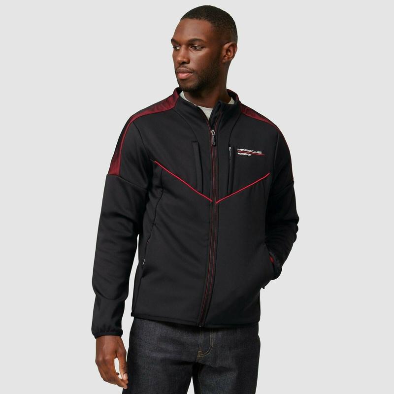 Porsche Motorsport Men's Fanwear Black Softshell Jacket