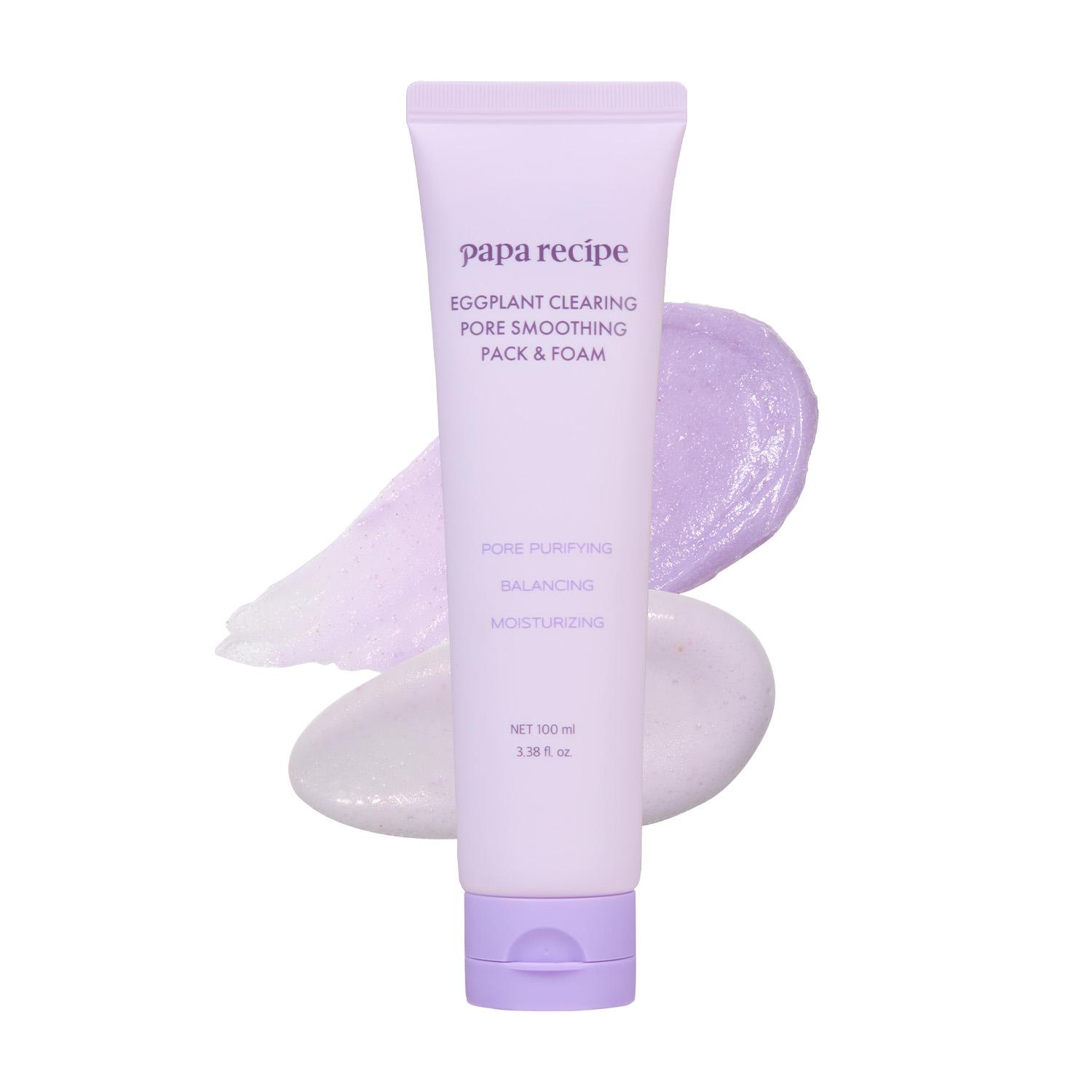 Papa Recipe Eggplant Clearing Pore Smoothing Pack & Foam (100ml / 3.38fl oz)