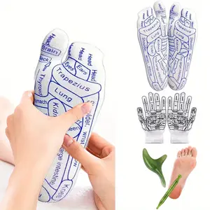 4 Pcs Resin Scraping Stick and Pressure Point Socks Gloves Beginner Acupoint Massage Tools Resin Scraping Stick Resin Scraping Stick Beauty & Personal Care