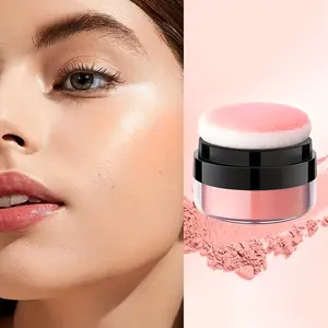 Mushroom Head Air Cushion Blush, 2 In 1 Natural Matte Blush, Lightweight Natural Look, Control Oil & Brighten Skin Tone Fine Powder Blush For Cheeks, Summer Makeup