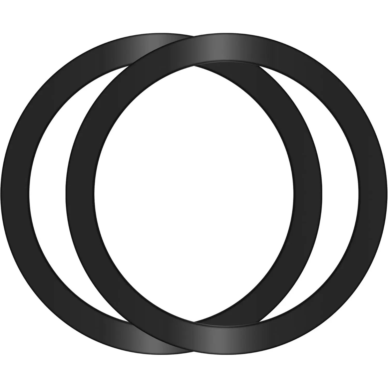 2Pcs Metal Ring Sticker for Pop Socket Magnetic Grip, Magnetic Adapter Adhesive for iPhone, Magsafe Wireless Charger (Black) Smartphone Accessories Cellphone