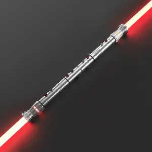 BJSABER Darth-Maul RGB Double-Bladed Saber | Dual Red Blade Real Color Changing Lightsaber for Adults | 96cm Full Metal Heavyweight Props, Realistic Ignition Effects with App , Motion Control Light Rechargeable Toy, may 4th sales