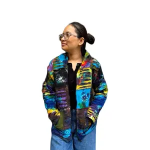 Handmade Organic Cotton Winter Jacket | No lining | Eco-Friendly | 2 Pockets | Crafted in Nepal | Unisex