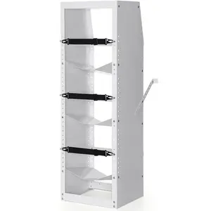 VEVOR Refrigerant Tank Rack,  with 3 x 30-50lb Bottle Tanks, Cylinder Tank Rack 14.64x13.97x46.06 in, Refrigerant Cylinder Rack Gas Cylinder Racks and Holders for Freon, Gases, Oxygen, Nitrogen Adjustable Organiser