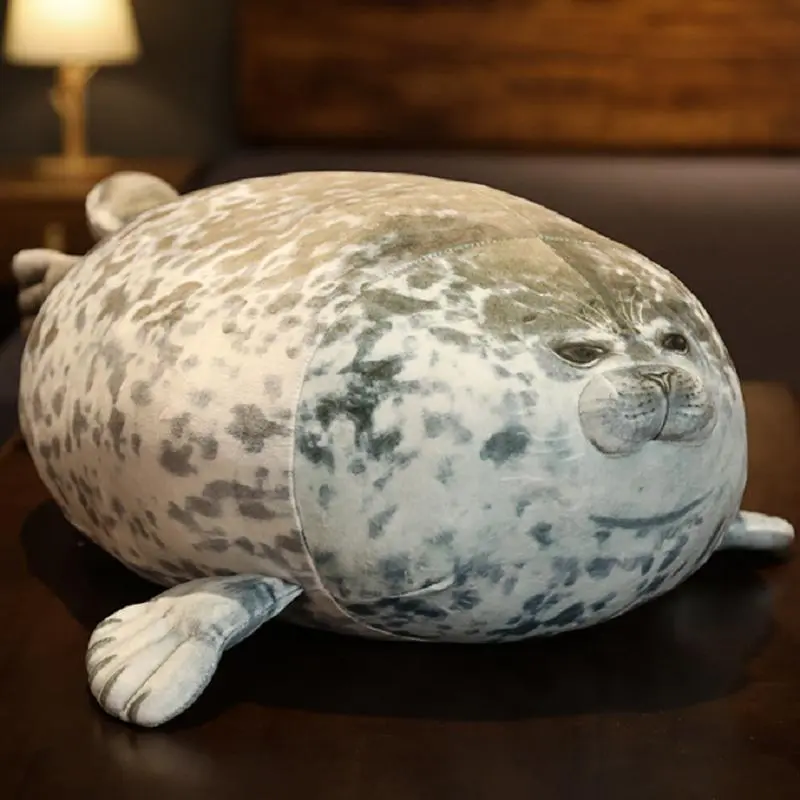 20cm High-Quality Stretch Fleece & Down Cotton Kawaii Blob Seal Plush Toy - 3D Novelty Sea Lion Stuffed Doll Pillow, Stress Relief Toy for Room Decoration, Stretch Fleece And Down Cotton