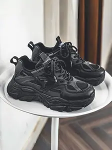 Men's Breathable Mesh Casual Thick Sole Non-Slip Sneakers, Height Increasing Sporty Dad Shoes, Versatile High-Top Trainers, Breathable Walking Sneakers, Athletic Sneakers