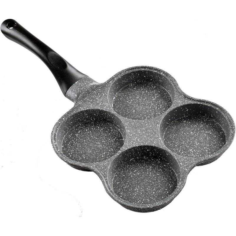 Rustless Clean Rustless Egg Frying Pan | 4-Cup Nonstick Easy Clean Egg Cooker Omelet ...