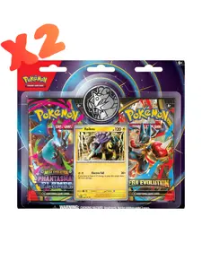 X2 Pokemon - TCG Raikou 2 Pack Blister Mega Evolution & Phantasmal Flames New