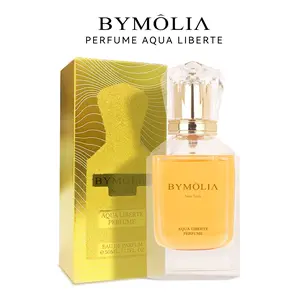 BYMOLIA Aqua Liberte Perfume Spray - Long Lasting Addictive Eau de Parfum for Unisex - Vanilla & Musk, 1.7 Ounce / 50ml - Aromatic Woody Scent Vetiver