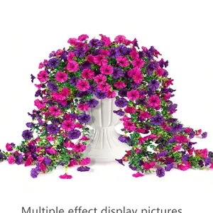 Realistic Forget-Me-Not Plants, Artificial Potted Flower, Dual Color Design, Durable & Lifelike Appearance, Indoor/outdoor Decor, Perfect Gift for Gardening Enthusiasts, Fake Blossom Plants