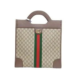 Pre-owned GUCCI leather Tote Bags 【DIZ】Monogram PVC Gold Hardware ophidia series P226258008