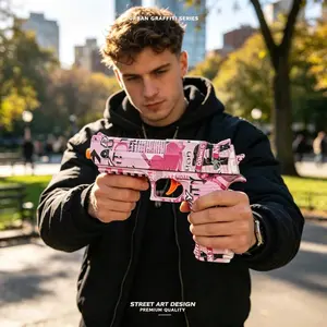 Manual Gel Ball Blaster Toy Pistol for Backyard Team Games and Outdoor Play, Spring Powered Water Bead Shooter (Water Beads Not Included)