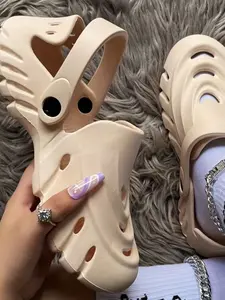 Women's Hollow Out Design Clogs, Casual Soft Comfortable Beach Clogs, All-match Commuter Shoes for Work & Daily Wear