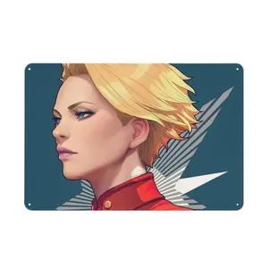 Captain Marvel Prints  Artgerm  Art Poster Canvas Poster Wall Art Picture Frame Prints Hanging Photo Gift Idea Decor Home Posters Artworks