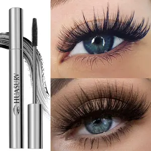 Single Stick Huasurv Walnut Eyelash Mascara Natural Long & Thick Volumizing Curl Hs9181-2-01, Smudgeproof Makeup Essential Lengthening Mascara