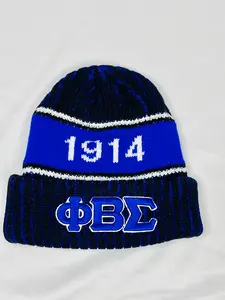 Phi Beta Sigma Black Beanie Hat