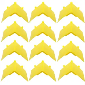 12-Piece Beehive Door Rain Gutter, Waterproof Sunshade Moisture-Proof Anti-Flyaway Bees Tool, Essential Apiary Equipment