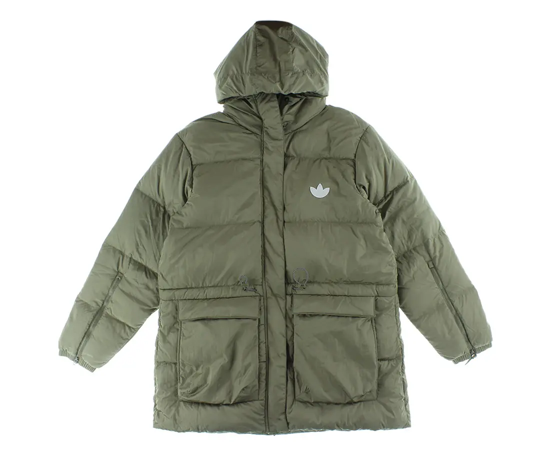 Adidas Women's Hooded Down Puffer Jacket, Full-Zip Winter Outerwear Coat for Cold Weather and Outdoor Activities, Tops, Coats, Hooded Neck