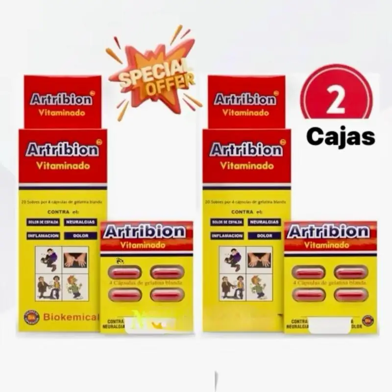 Artribion Vitamin B12 Extra Forte 80 Capsules - Supports Energy Levels & Brain Health - Liquid Multi Pack for Adults - 2 Cajas - Healthcare Fitness S