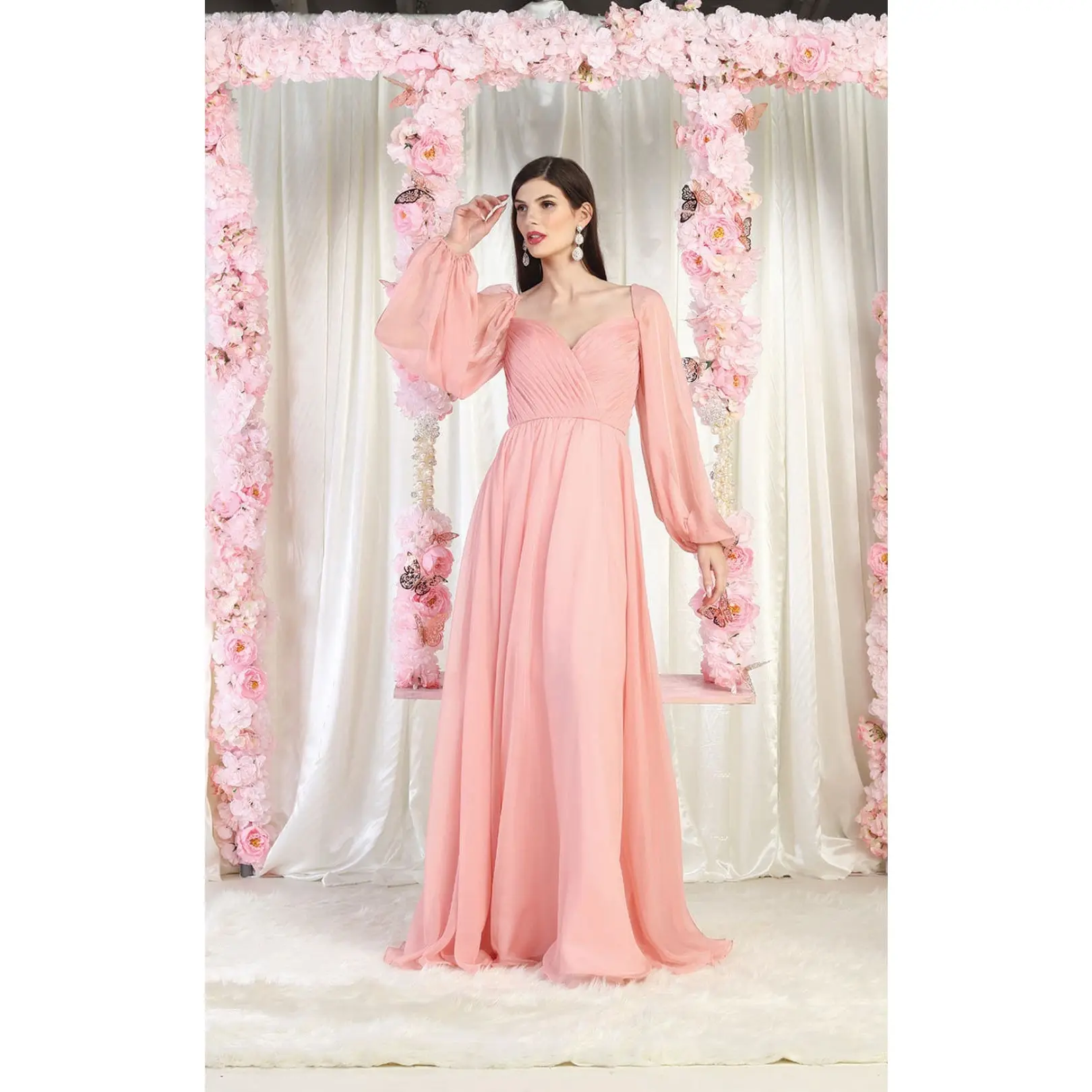 Chiffon Mother Of The Bride Gown MQ1990